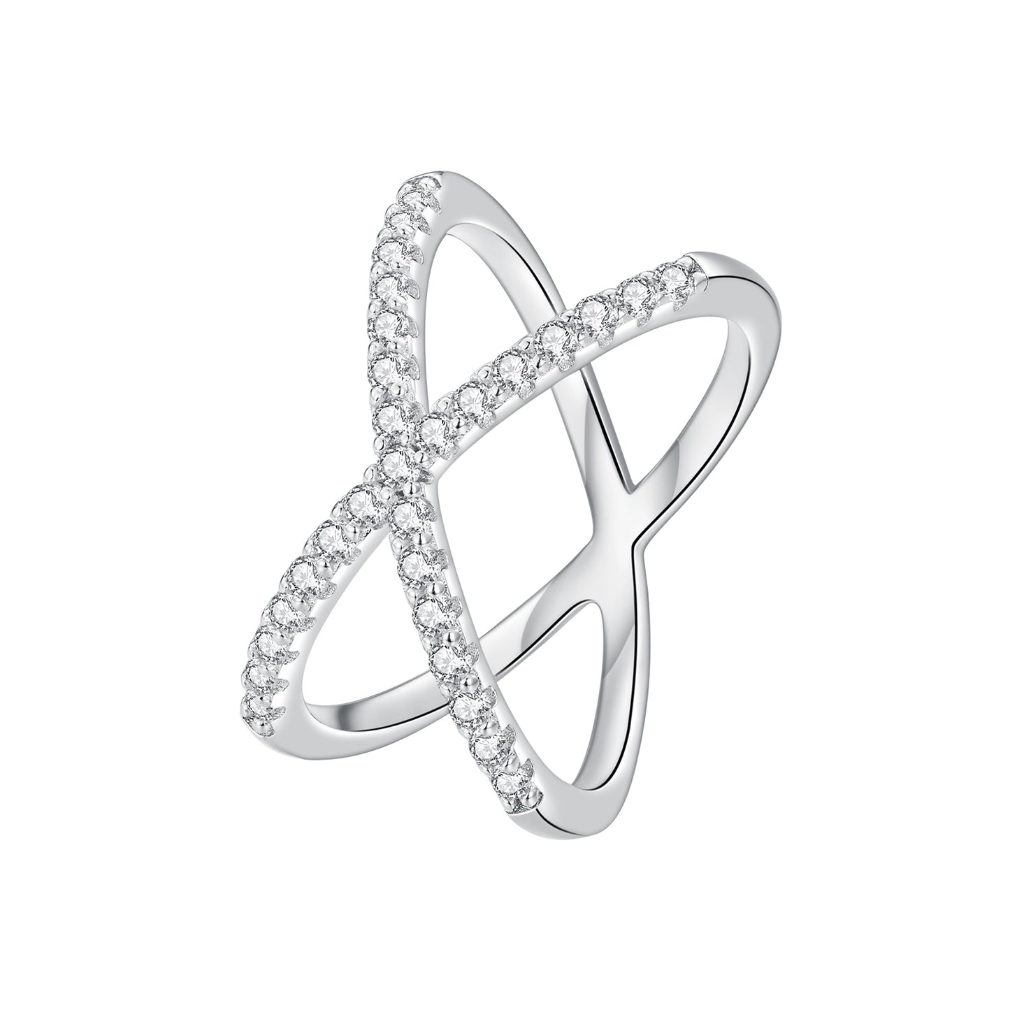 Double-Layer Moissanite Ring