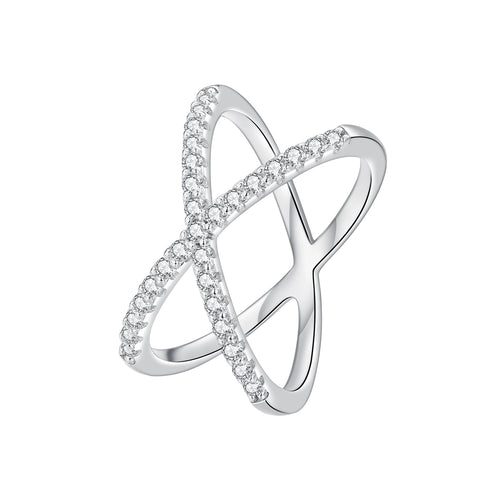 Double-Layer Moissanite Ring