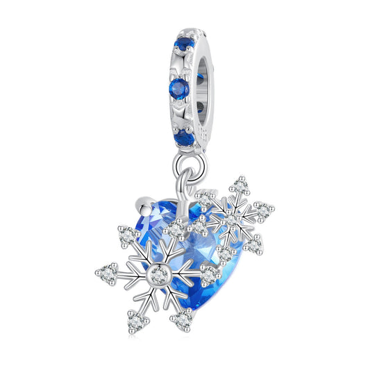 Snowflake Hanging Bead Charm