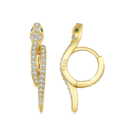 Mystic Snake Clip Earrings