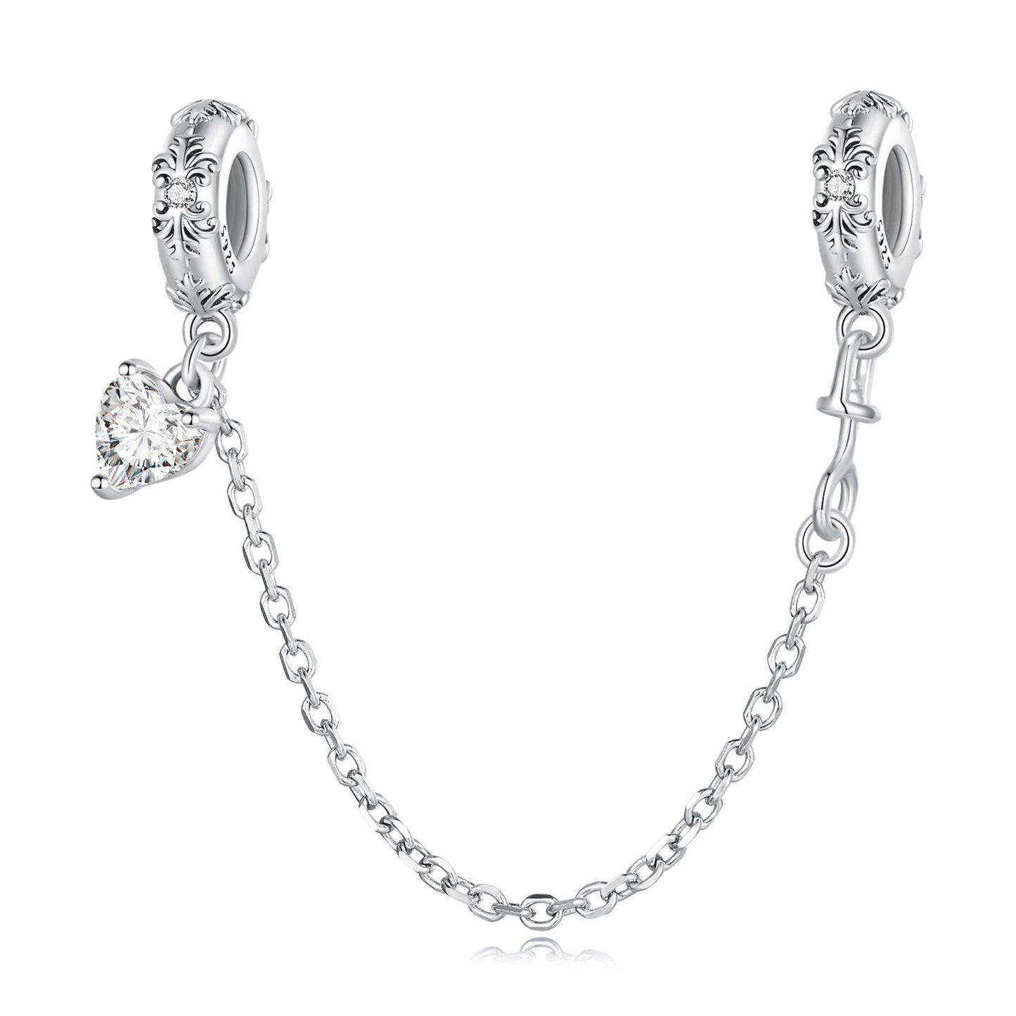 Retro Pattern Safety Chain Charm