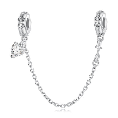 Retro Pattern Safety Chain Charm