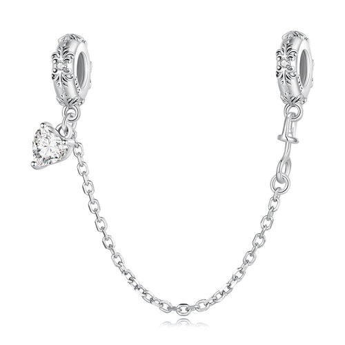 Retro Pattern Safety Chain Charm