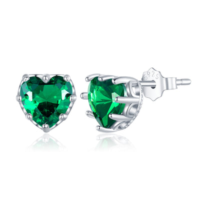 May Birthstone Stud Earrings