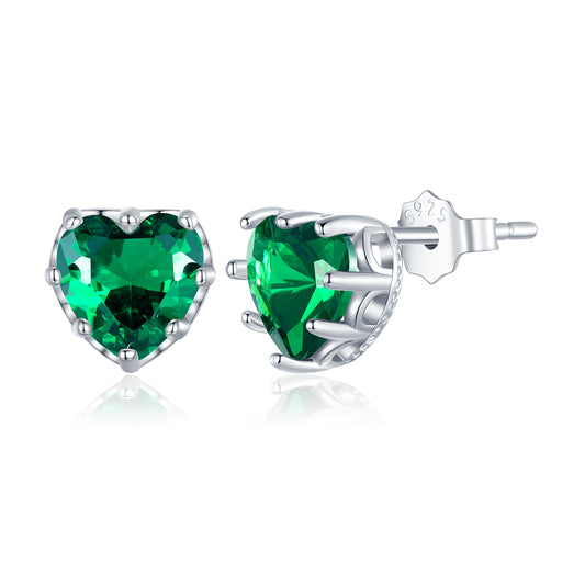 May Birthstone Stud Earrings