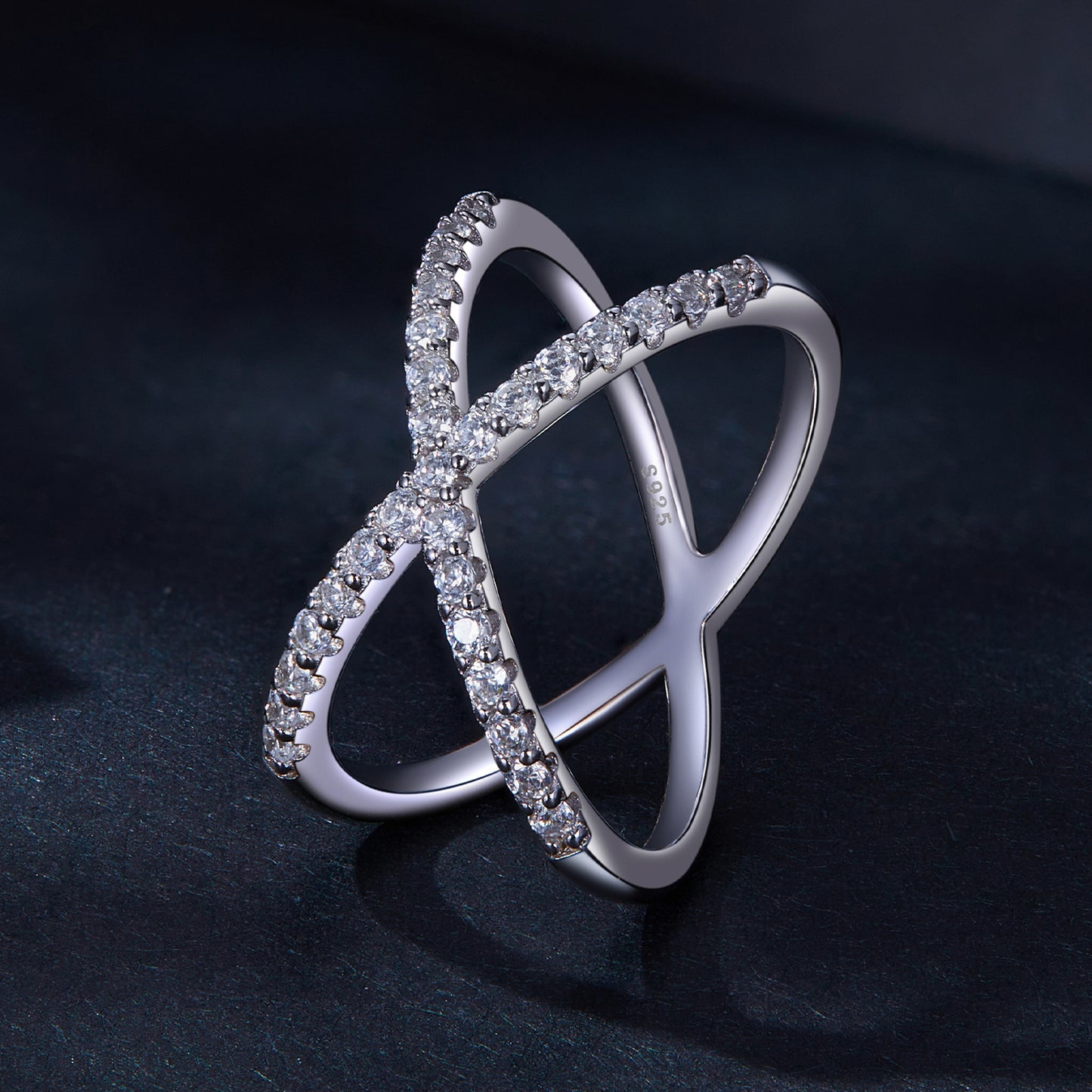 Double-Layer Moissanite Ring