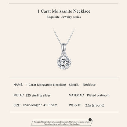 1ct Moissanite Necklace
