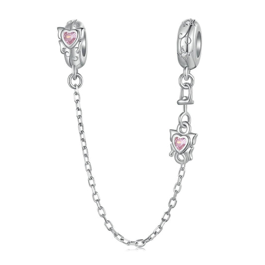 Spring Butterfly Silicone Safety Chain Charm