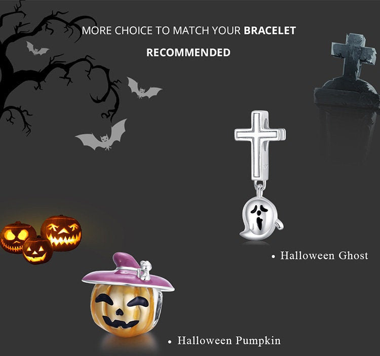 Halloween Theme Guitar Skull Charm