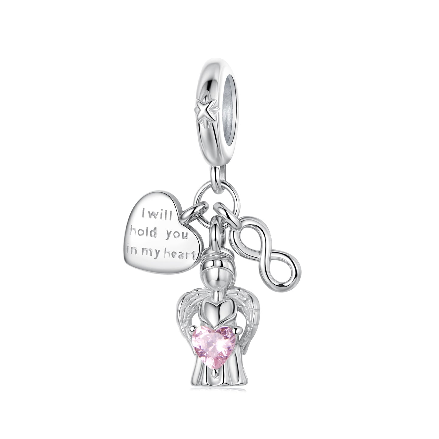 Guardian Angel Love Pendant Charm