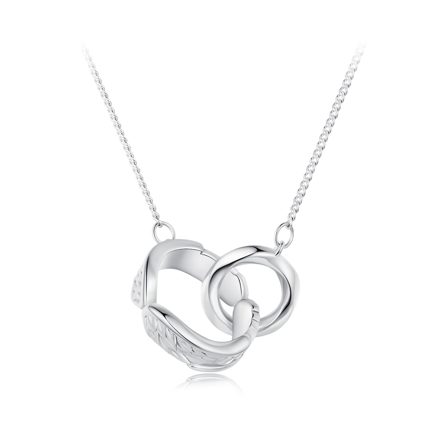 Mobius Double Hoop Necklace