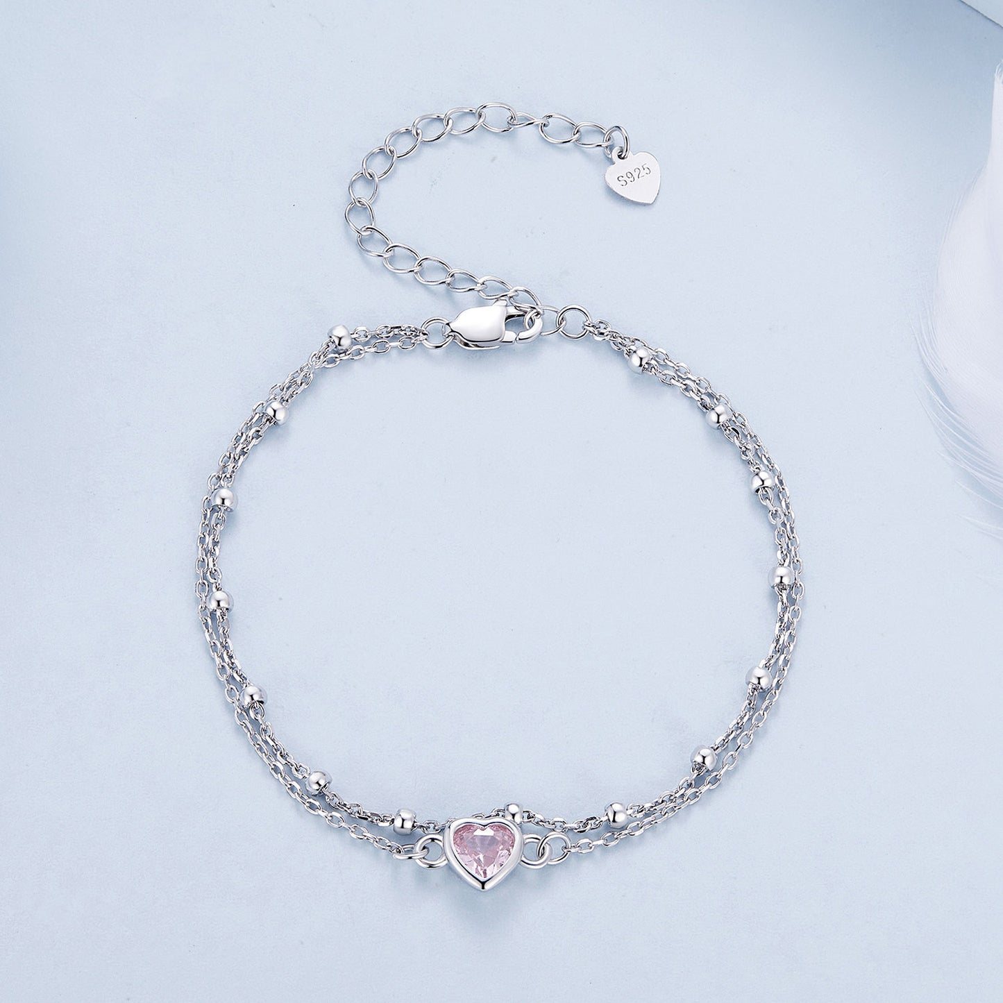 Double Layer Heart Bracelet