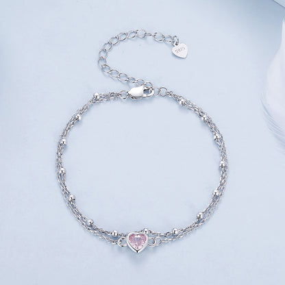 Double Layer Heart Bracelet