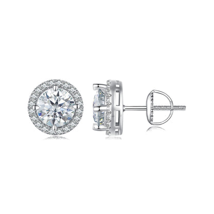 1ct Moissanite Studs