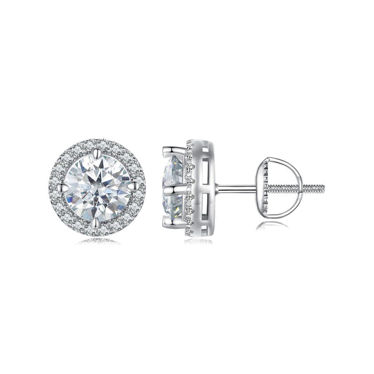 1ct Moissanite Studs