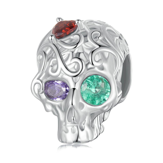 Patterned Skull Charm