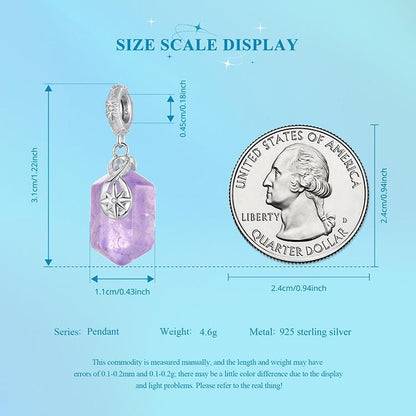 Amethyst Energy Pendant Charm