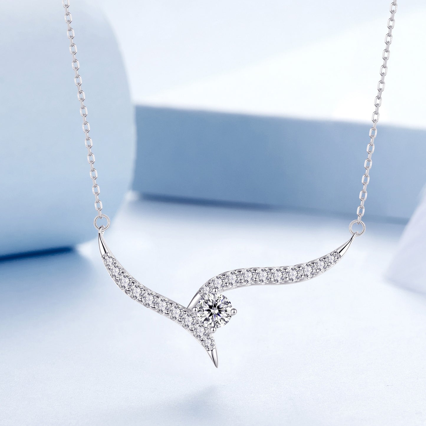 Minimalist Line Pendant Necklace