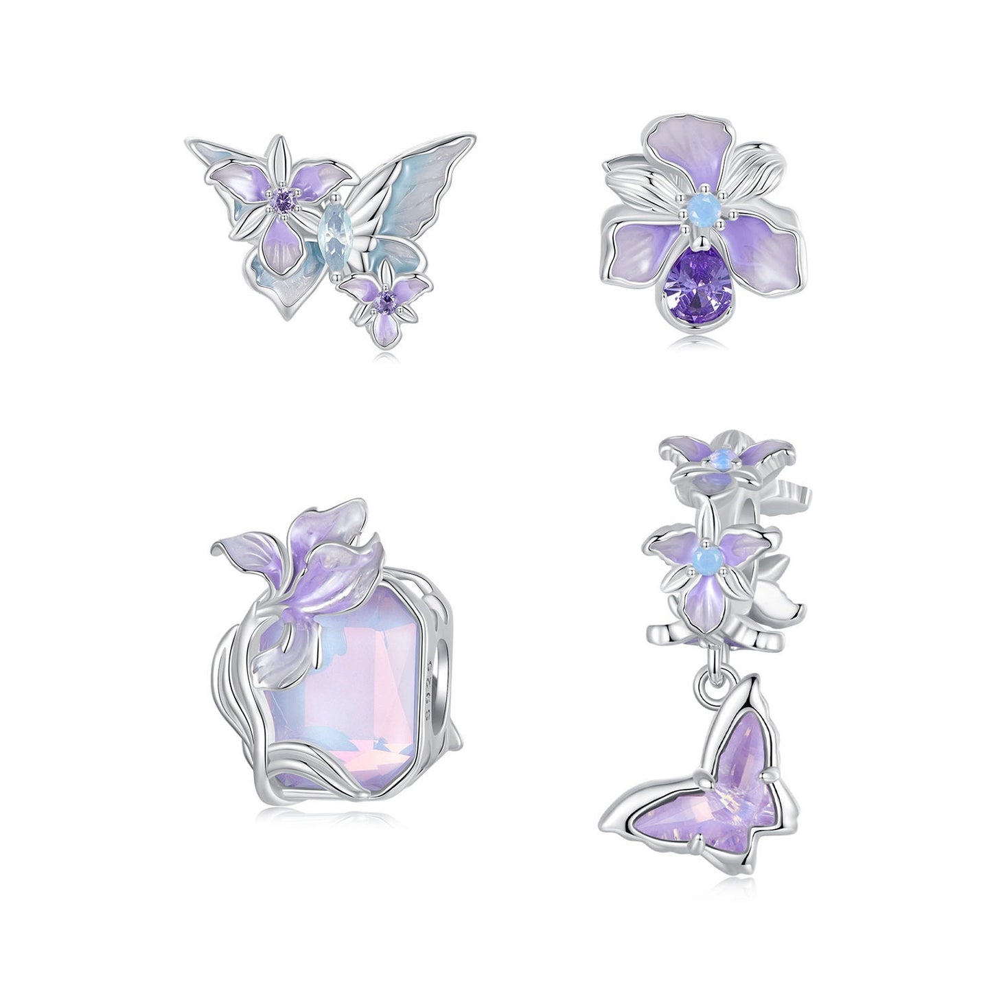 Butterfly Iris Charm