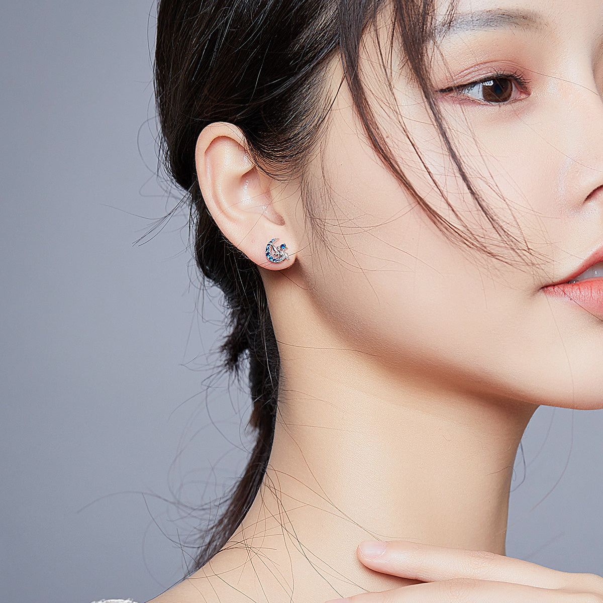 Moon Fairy Hoop Earrings
