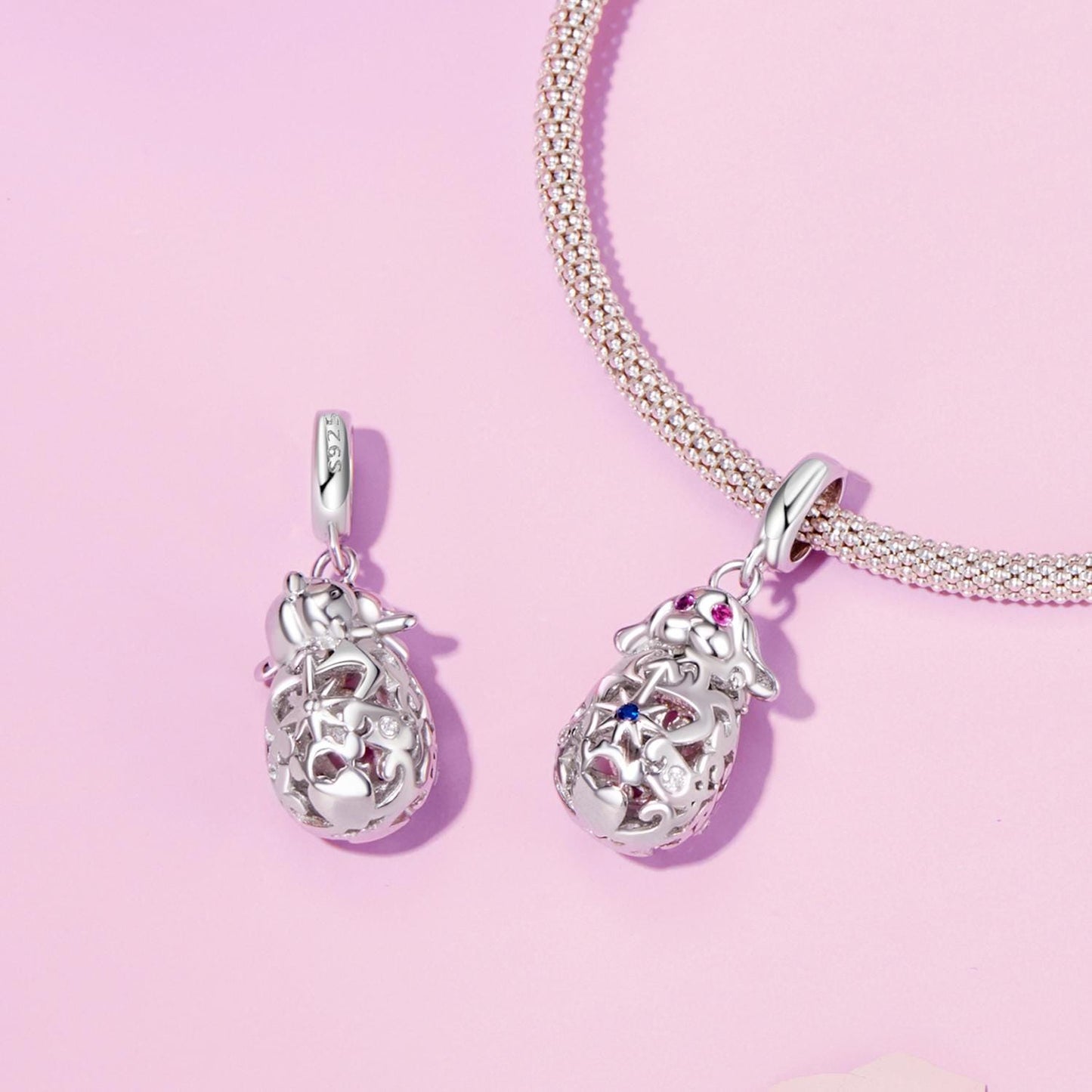 Easter Rabbit Pendant Charm