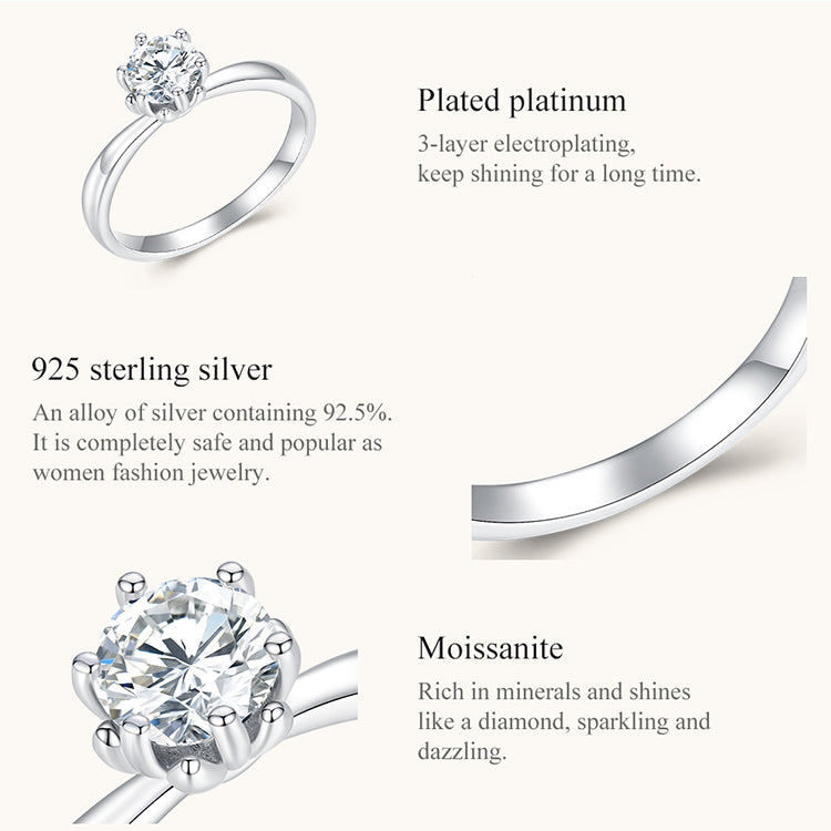 Dazzling Moissanite Ring