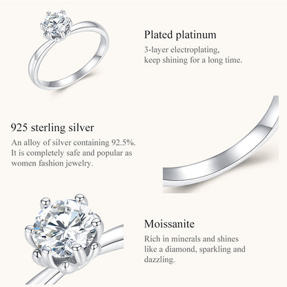 Dazzling Moissanite Ring