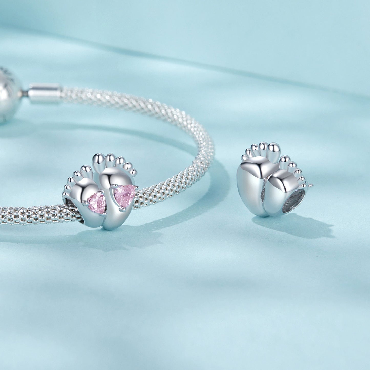 Love Footprint Charm