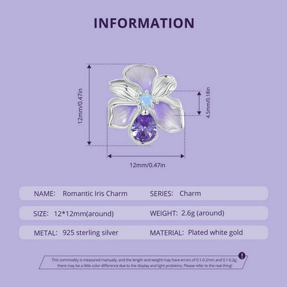 Romantic Iris Charm