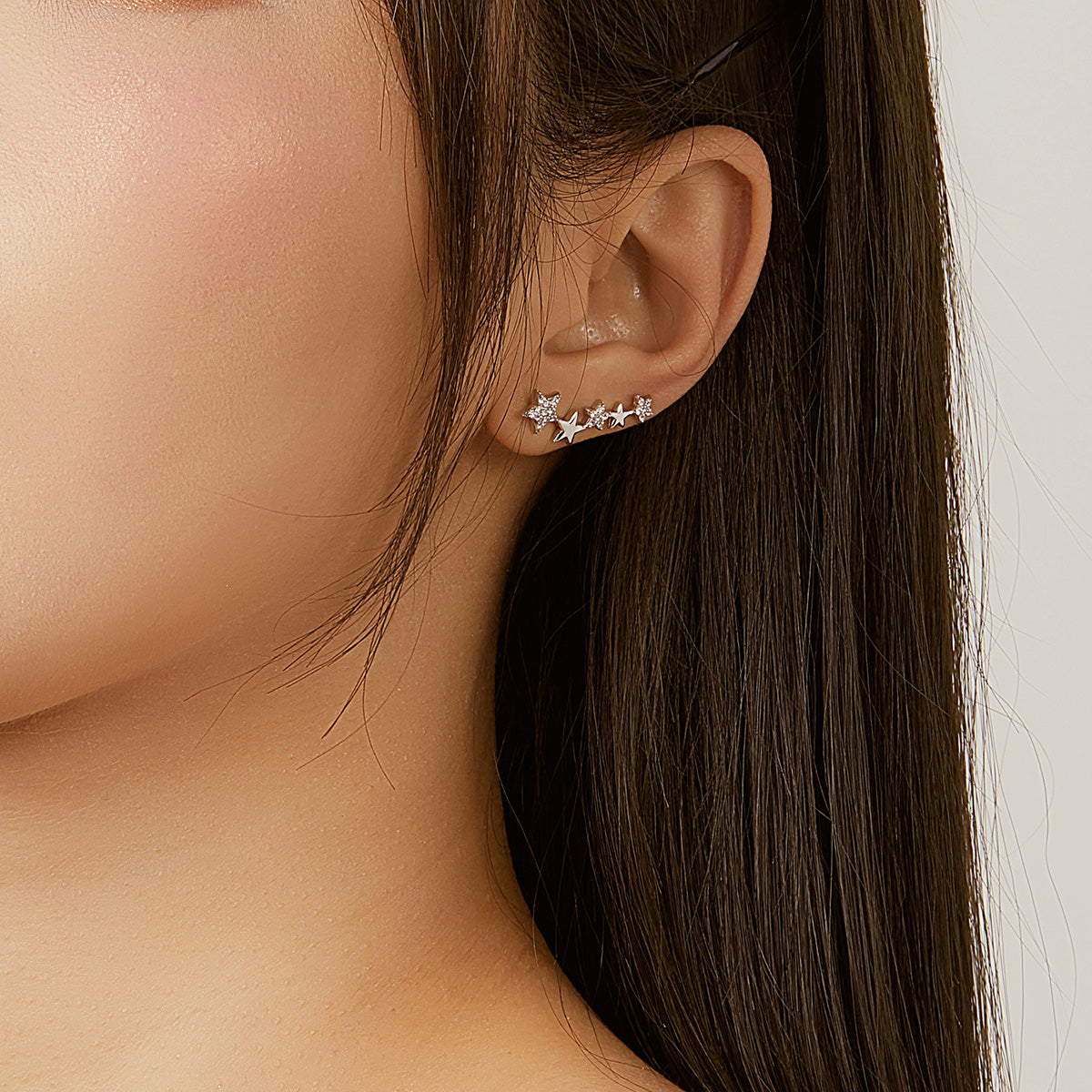 Starry Hoop Earrings