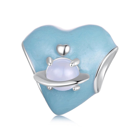 Planet Heart Charm
