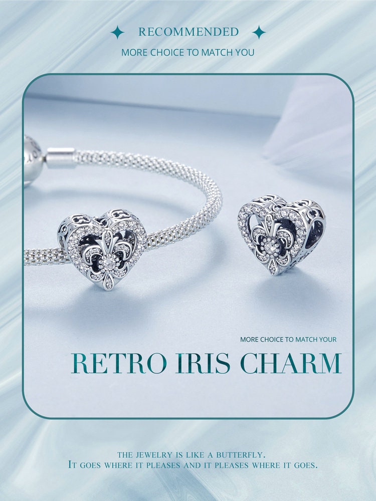 Retro Iris Charm