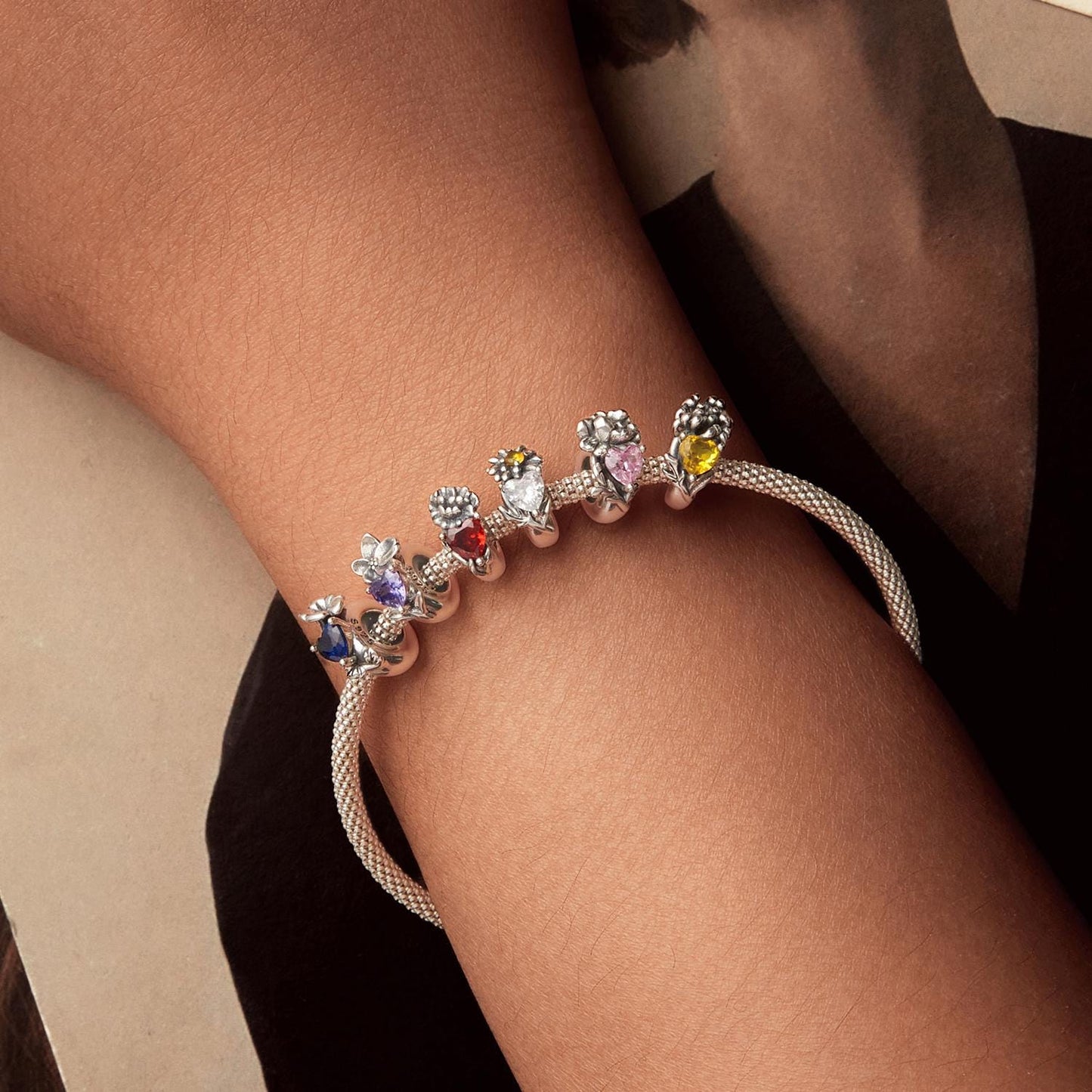 Twelve Birthstones Charm,