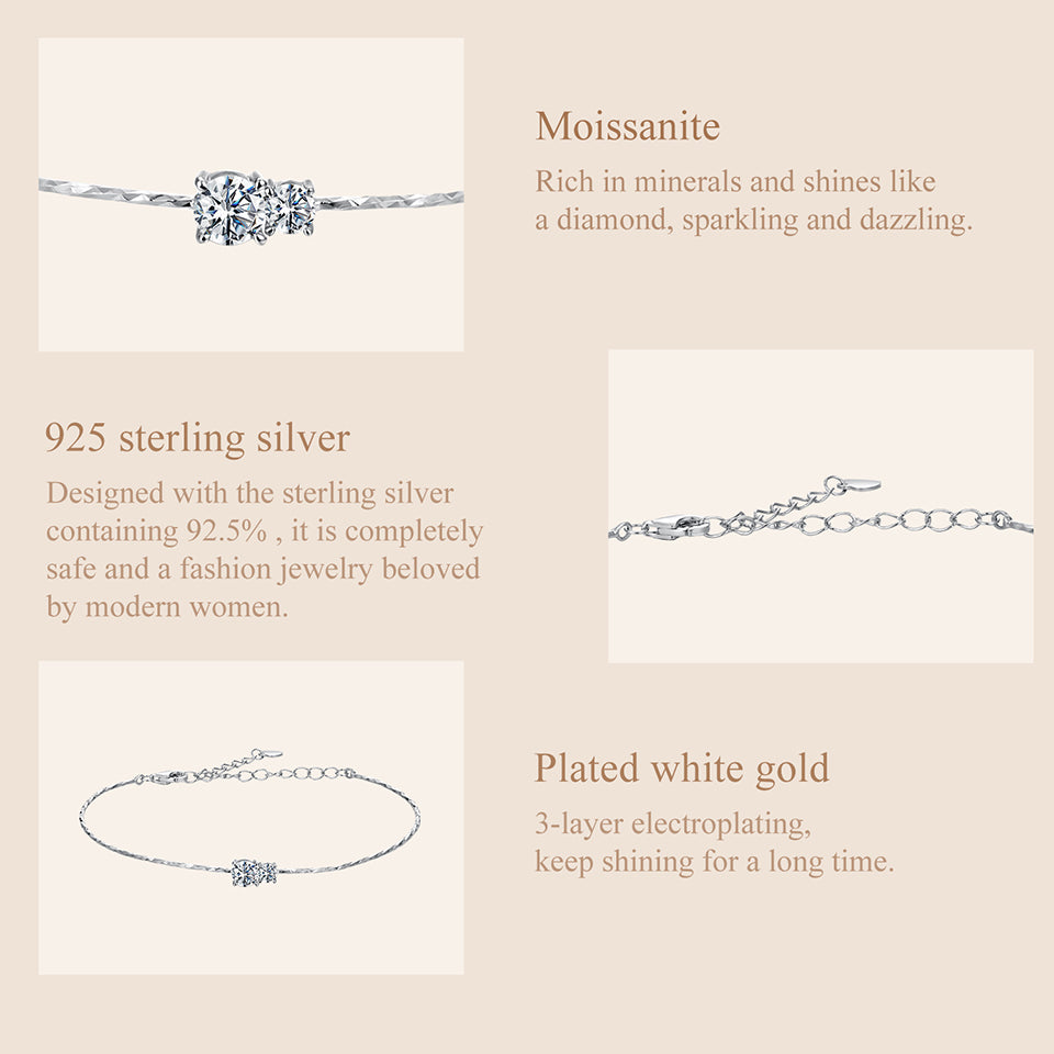 Starlight Moissanite Bangle