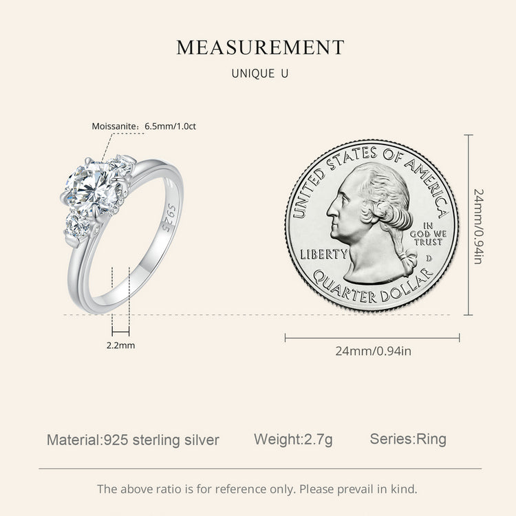 Exquisite Moissanite Ring