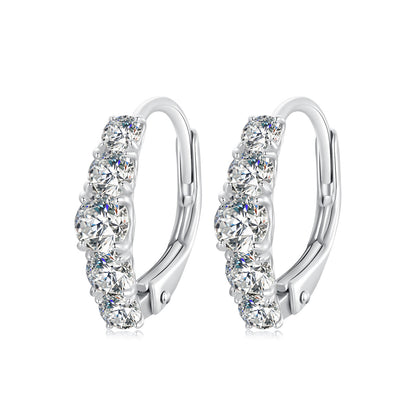 Sparkling Moissanite Spring Ear Climbers