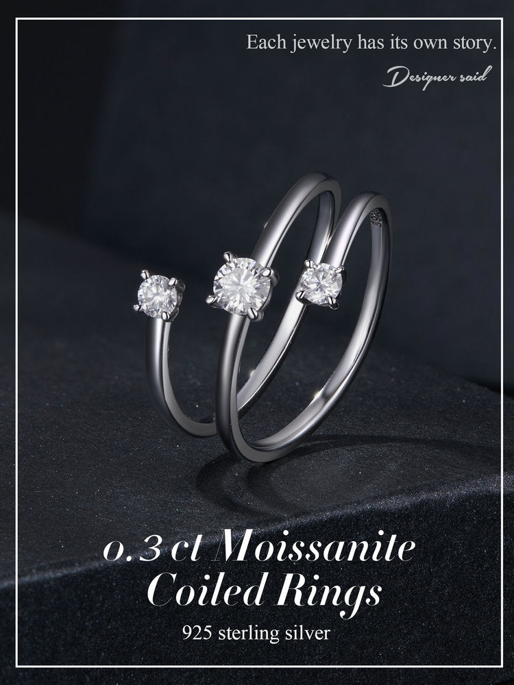 0.3 Carat Woven Moissanite Ring