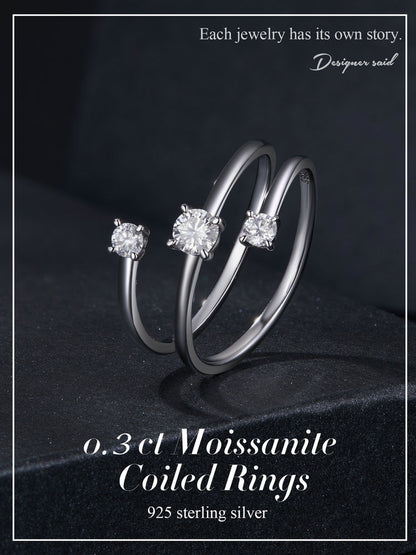 0.3 Carat Woven Moissanite Ring