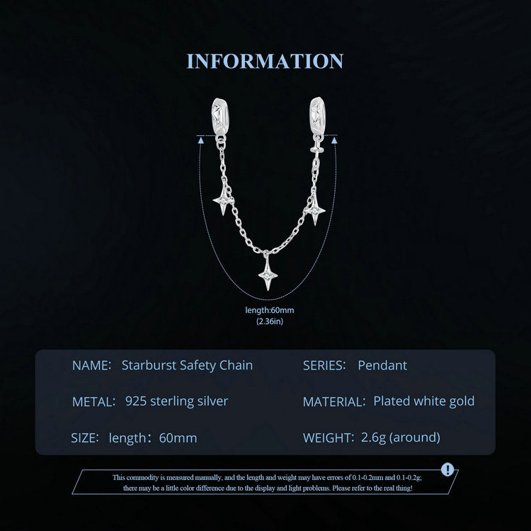 Star Safety Chain Charm
