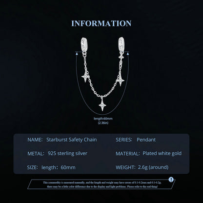 Star Safety Chain Charm