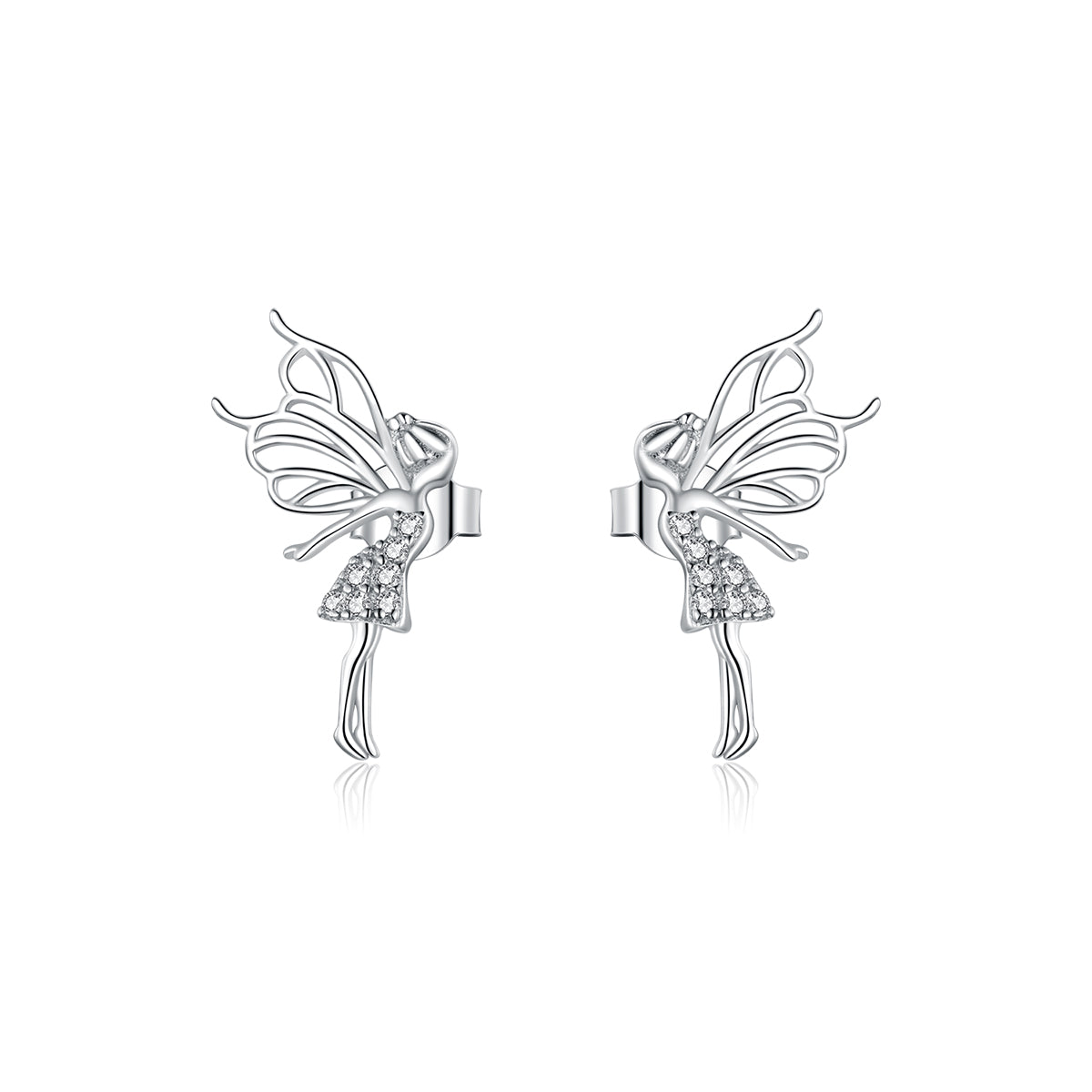 Floral Fairy Hoop Earrings