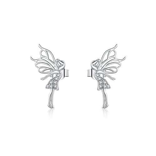 Floral Fairy Hoop Earrings