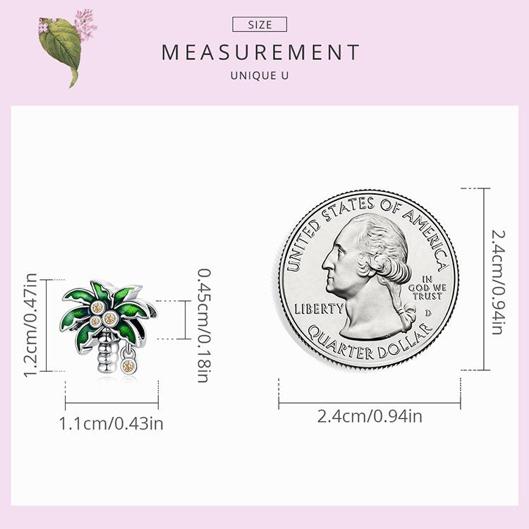 Summer Coconut Tree Charm