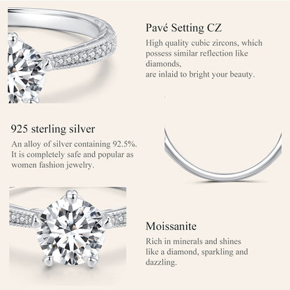 Eternal Heart Moissanite Ring