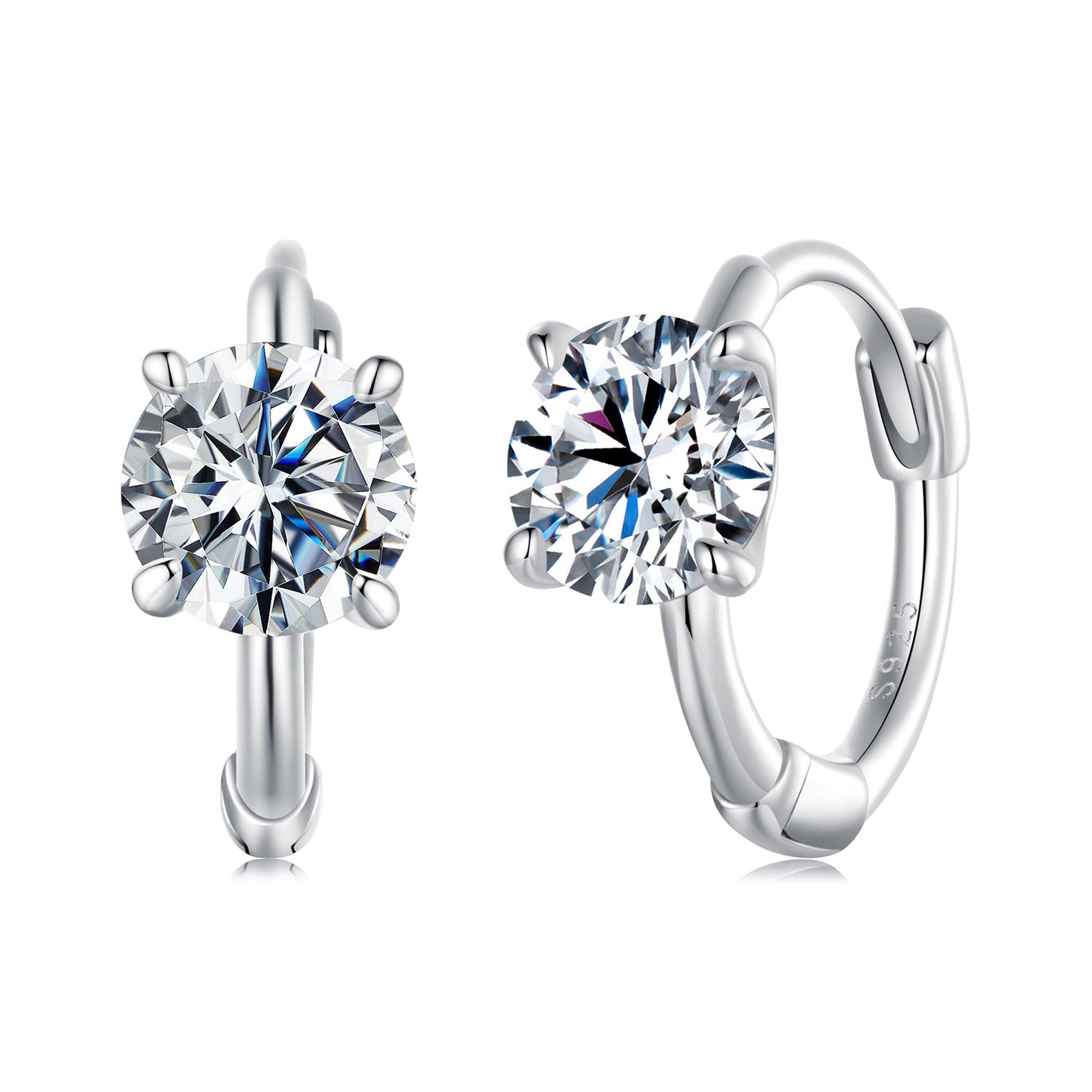 Sparkling Moissanite Ear Climbers