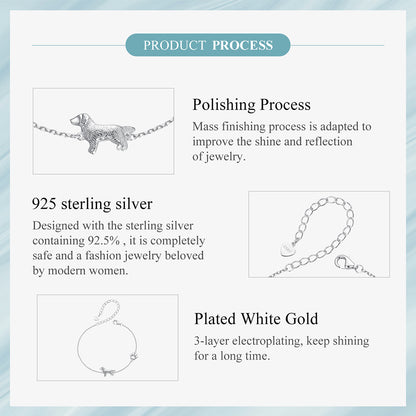 Golden Retriever Paw Charm Bracelet