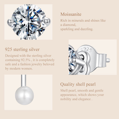 Minimalist Moissanite Studs