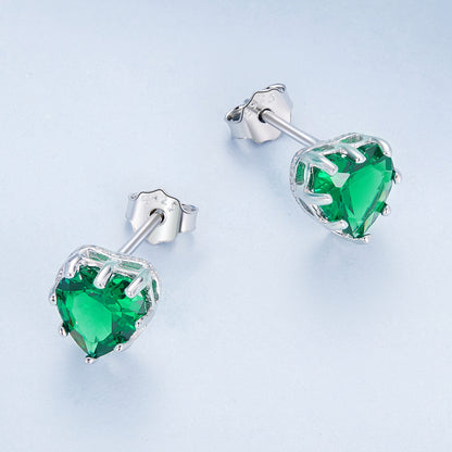 May Birthstone Stud Earrings