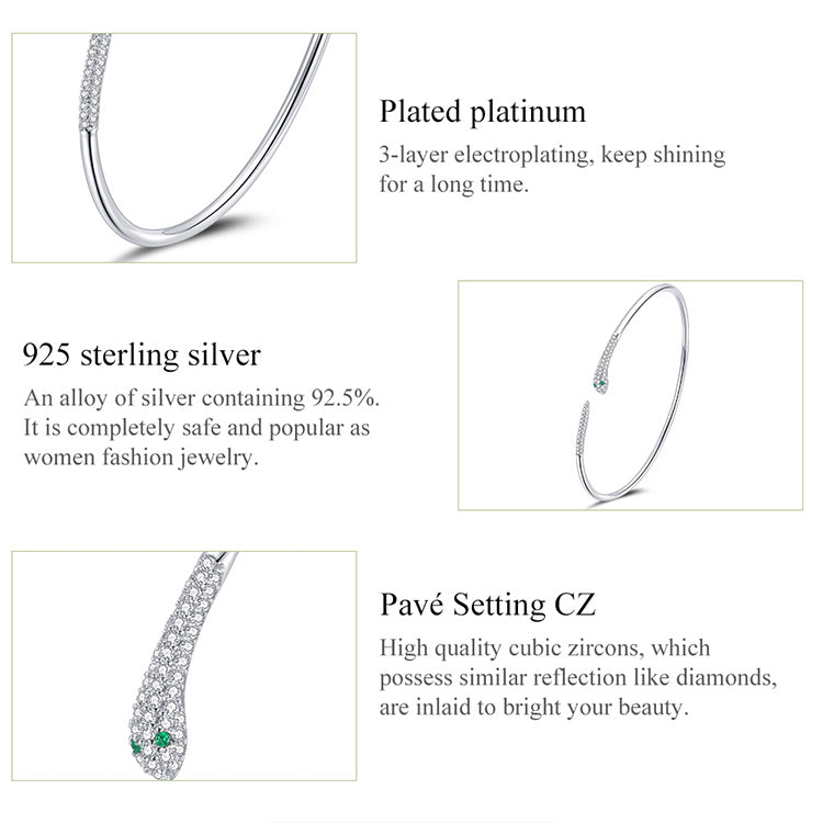 Adjustable Serpent Bangle