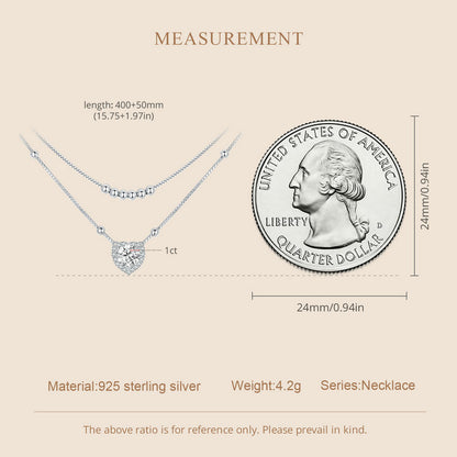 Double-Layer Moissanite Necklace